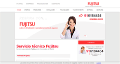 Desktop Screenshot of fujitsu-madrid.com.es